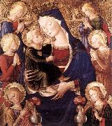 CAPORALI, Bartolomeo Virgin and Child with Angels f oil painting artist